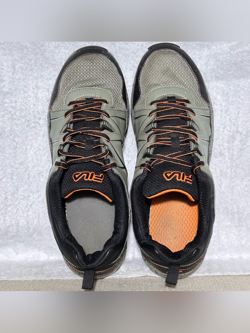 Fila Mens Green At Peak 24 Trail/Hiking Synth/Mesh Athletic Sneakers Shoes SZ 11 - Picture 5 of 9
